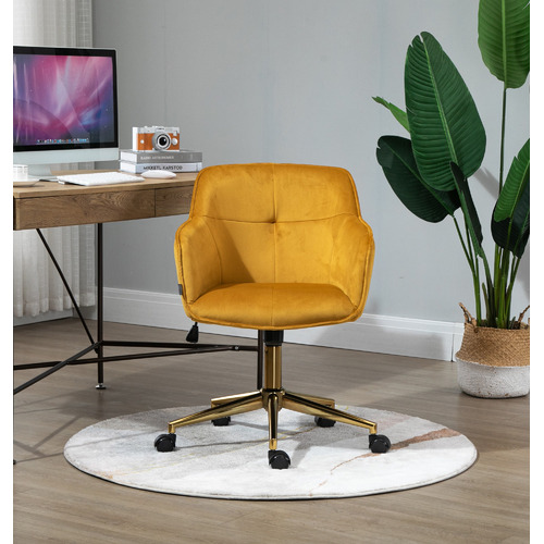 CoraHomeLiving Cresset Velvet Office Chair Temple Webster
